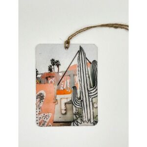 Felt Car Freshie Birds of Paradise Scent Cactus Desert Graphic Air Freshener Kit